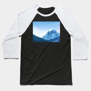 Hiking Mountain in the Cold Winter Baseball T-Shirt